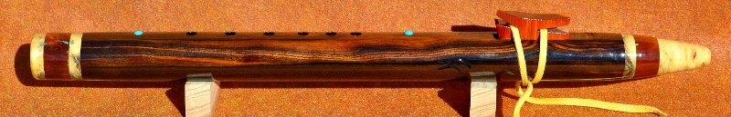 Mun Ebony F#m Flute by Laughing Crow